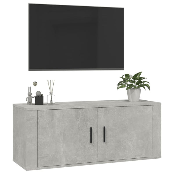 TV-Wandschrank, Betongrau, 100 cm