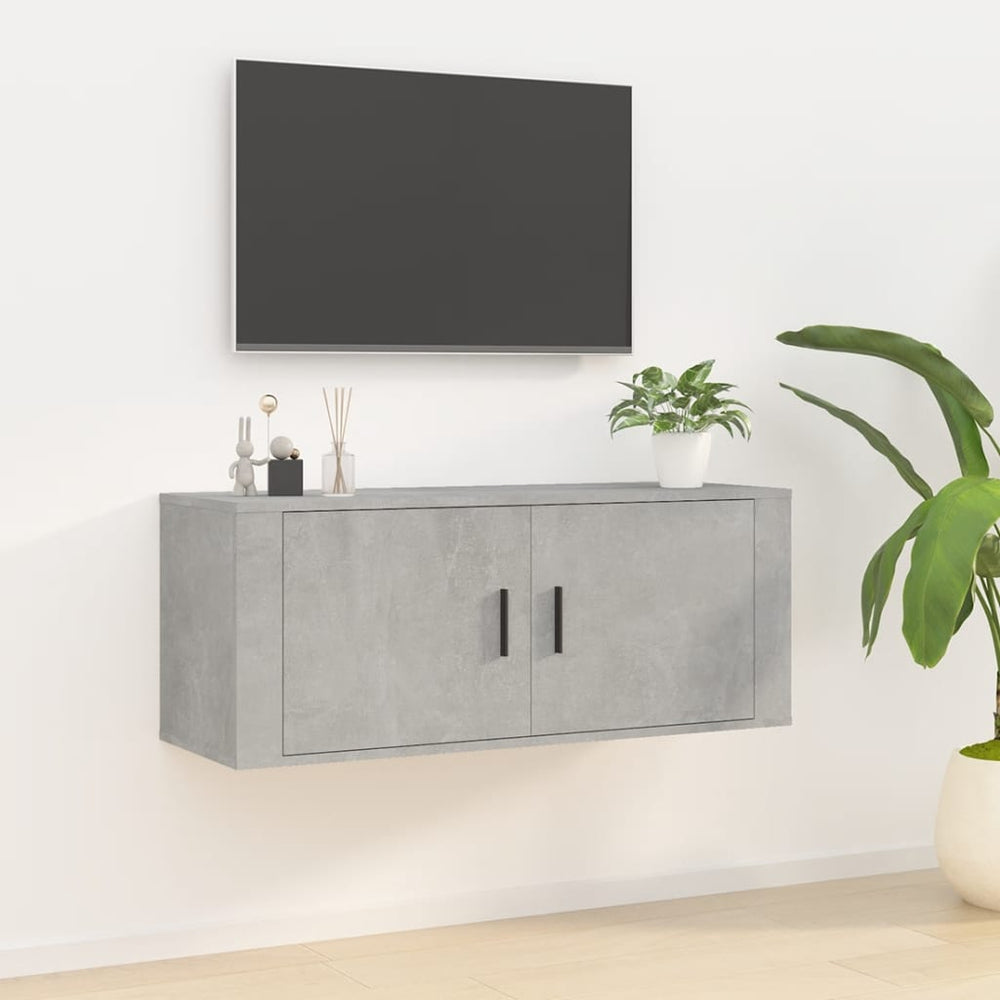 TV-Wandschrank, Betongrau, 100 cm