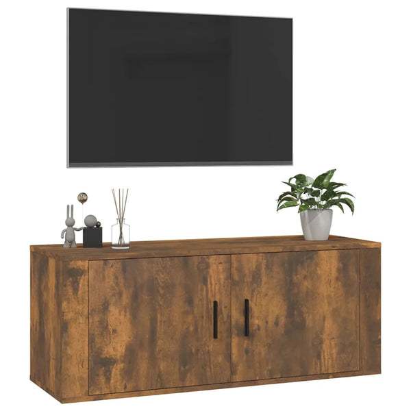 TV-Wandschrank Räuchereiche 100 cm