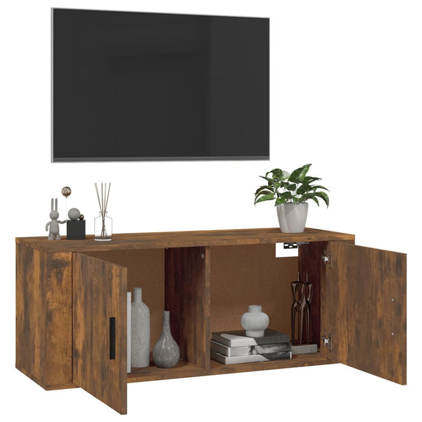 TV-Wandschrank Räuchereiche 100 cm