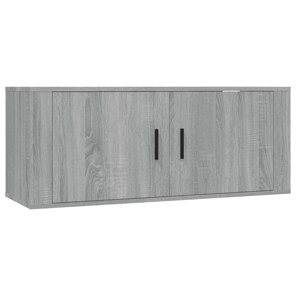 TV-Wandschrank Grau Sonoma 100 cm