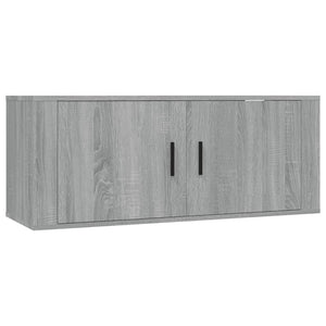 TV-Wandschrank Grau Sonoma 100 cm
