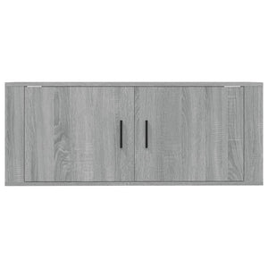 TV-Wandschrank Grau Sonoma 100 cm