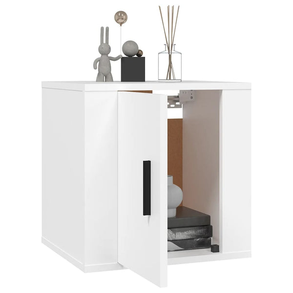 Weiße TV-Wandkonsole 40 cm