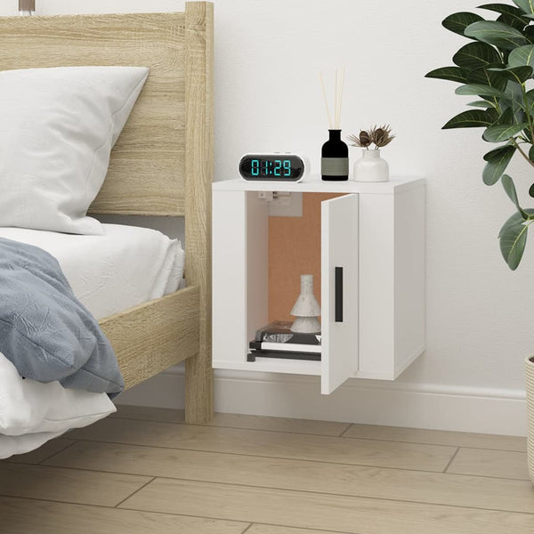 Weiße TV-Wandkonsole 40 cm