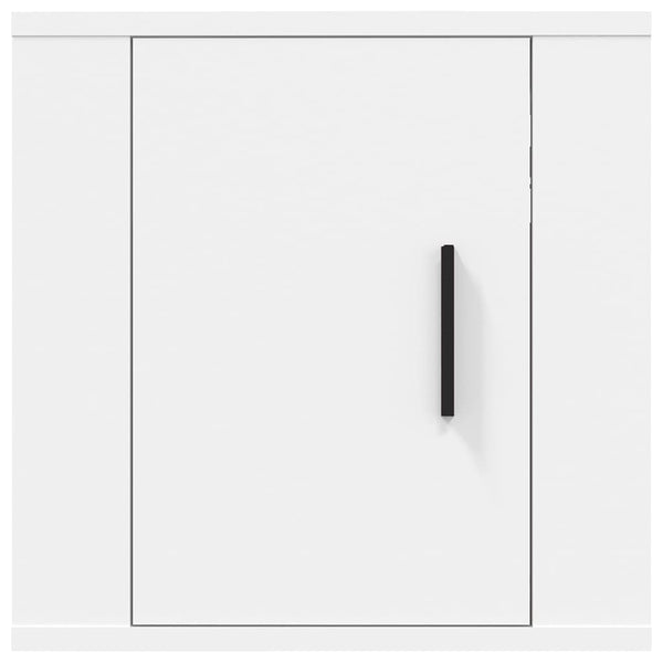 Weiße TV-Wandschränke, 2er-Set, 40 cm