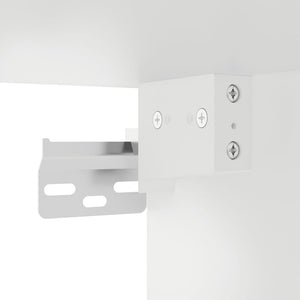 Weiße TV-Wandschränke, 2er-Set, 40 cm