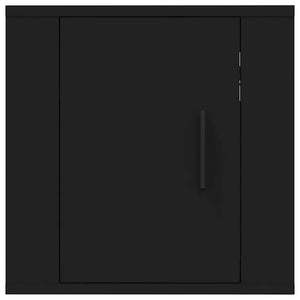 Schwarzer TV-Wandschrank 40 cm