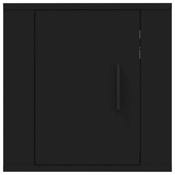 Schwarze TV-Wandschränke, 2er-Set