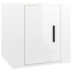 TV-Wandschrank, Hochglanz Weiß, 40cm