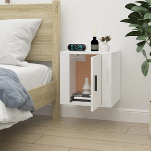 TV-Wandschrank, Hochglanz Weiß, 40cm