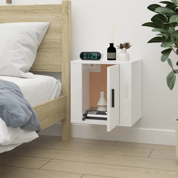 TV-Wandschrank, Hochglanz Weiß, 40cm
