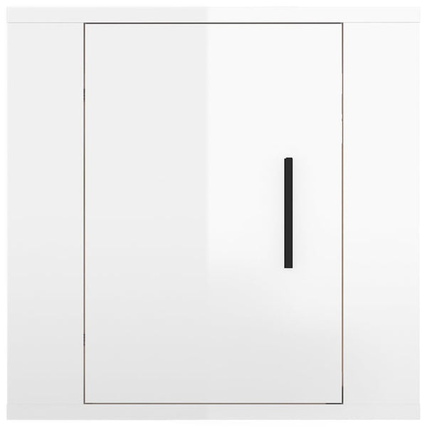 TV-Wandschrank, Hochglanz Weiß, 40cm