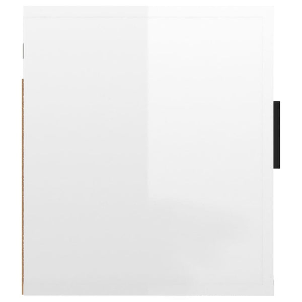 TV-Wandschrank, Hochglanz Weiß, 40cm