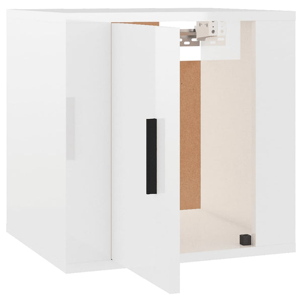 TV-Wandschrank, Hochglanz Weiß, 40cm