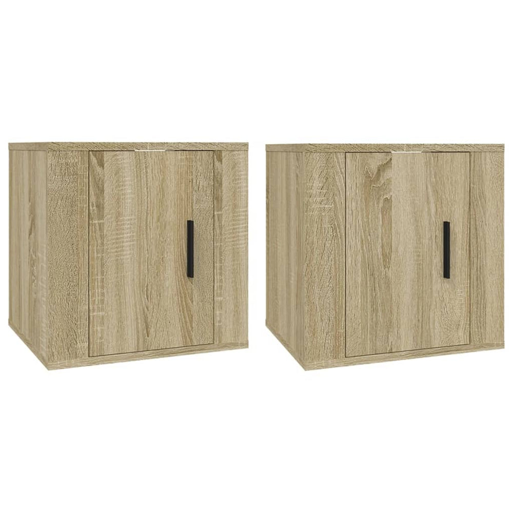 TV-Wandschränke Sonoma-Eiche, 2er-Set