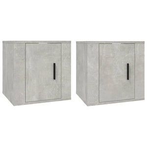 TV-Wandschränke, 2er Set, Betongrau, 40 cm