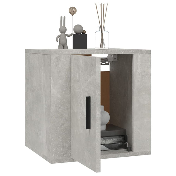 TV-Wandschränke, 2er Set, Betongrau, 40 cm