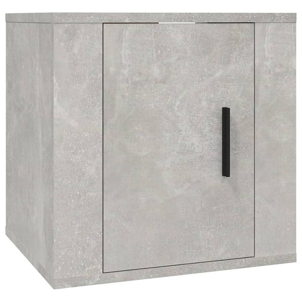 TV-Wandschränke, 2er Set, Betongrau, 40 cm