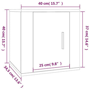 TV-Wandschrank Räuchereiche 40cm
