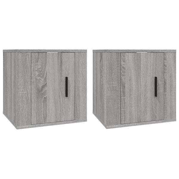 TV-Wandschränke Grau Sonoma 2er Set