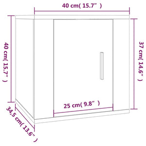 TV-Wandschränke Grau Sonoma 2er Set