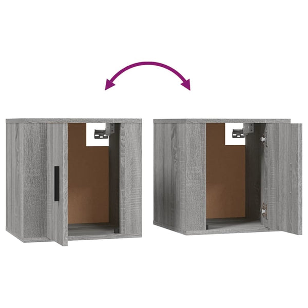 TV-Wandschränke Grau Sonoma 2er Set