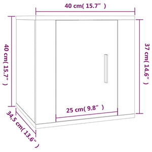 TV-Wandschrank Braun Eichen-Optik 40cm