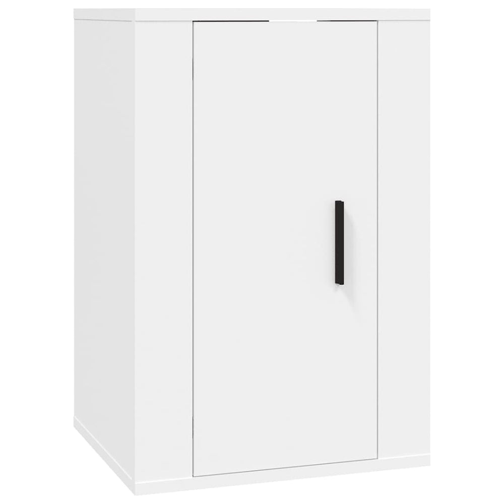 Weißer TV-Wandschrank 40 cm
