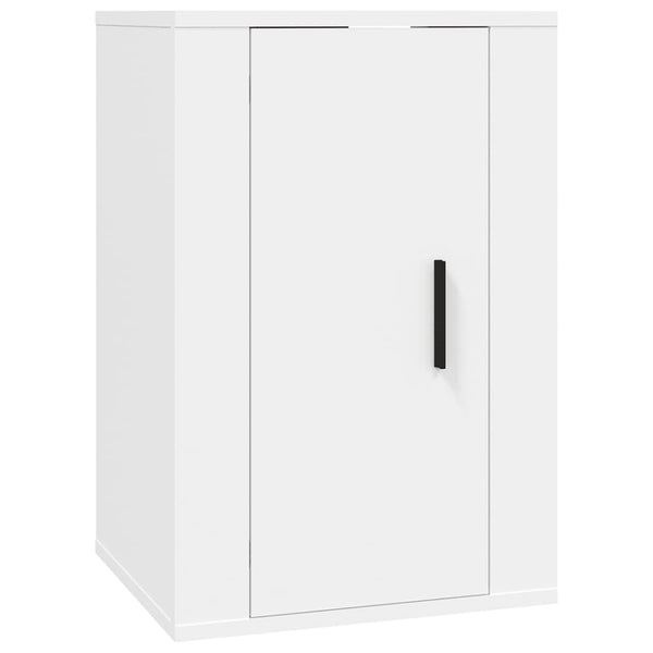 Weißer TV-Wandschrank 40 cm