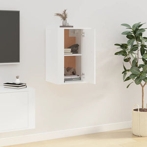 Weißer TV-Wandschrank 40 cm