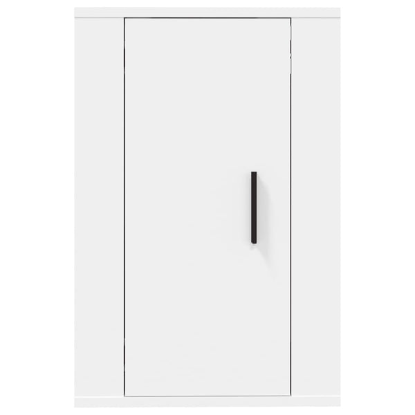 Weiße TV-Wandschränke, 2er-Set