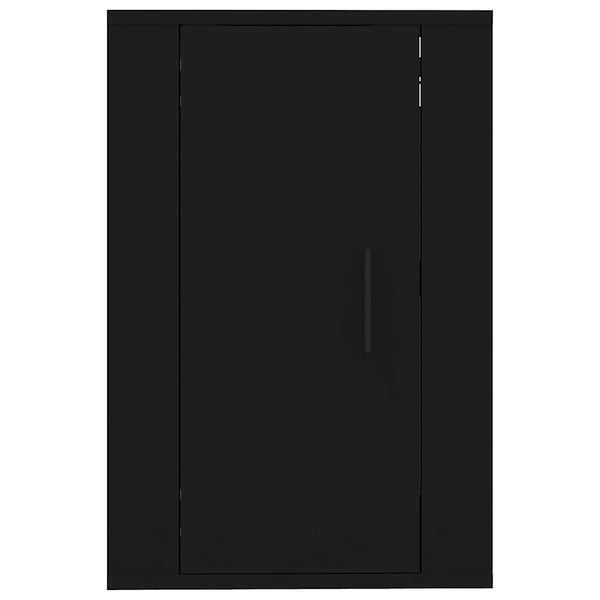 Schwarzer TV-Wandschrank 40 cm