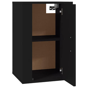 Schwarzer TV-Wandschrank 40 cm