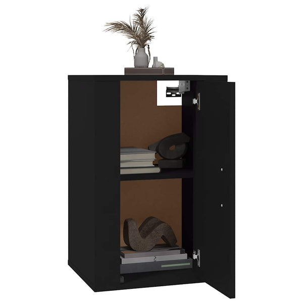 TV-Wandschränke Schwarz, 2er-Set