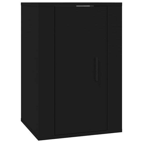 TV-Wandschränke Schwarz, 2er-Set