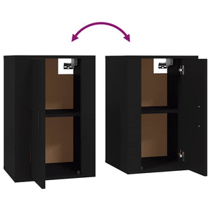 TV-Wandschränke Schwarz, 2er-Set