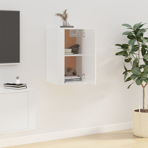 TV-Wandschrank, Hochglanz Weiß, 40 cm