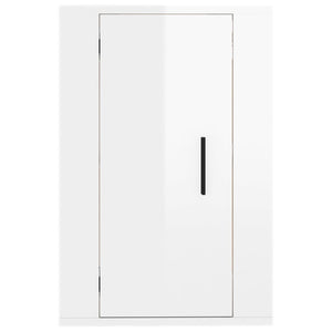 TV-Wandschrank, Hochglanz Weiß, 40 cm