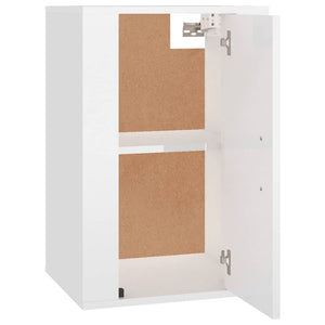 TV-Wandschrank, Hochglanz Weiß, 40 cm