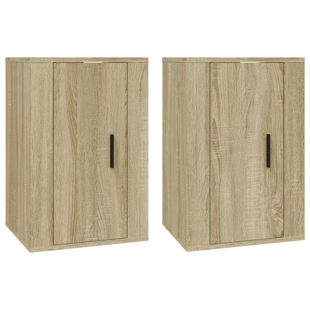 TV-Wandschränke Sonoma-Eiche, 2er-Set