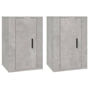 TV-Wandschränke, Betongrau, 2er-Set