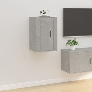 TV-Wandschränke, Betongrau, 2er-Set