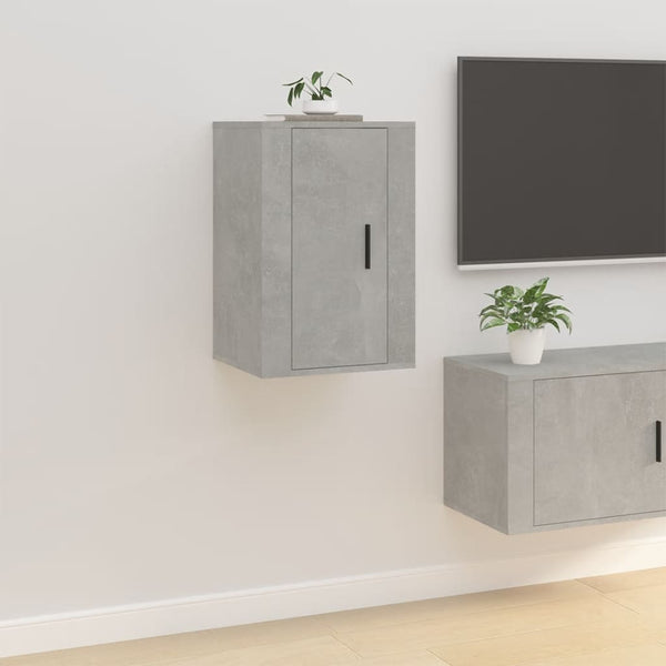 TV-Wandschränke, Betongrau, 2er-Set