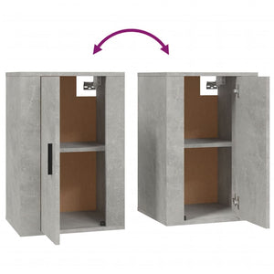 TV-Wandschränke, Betongrau, 2er-Set