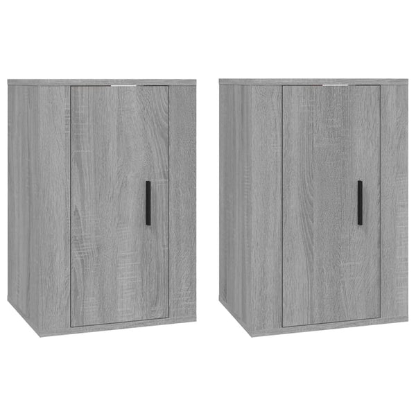 TV-Wandschränke Grau Sonoma 2er-Set