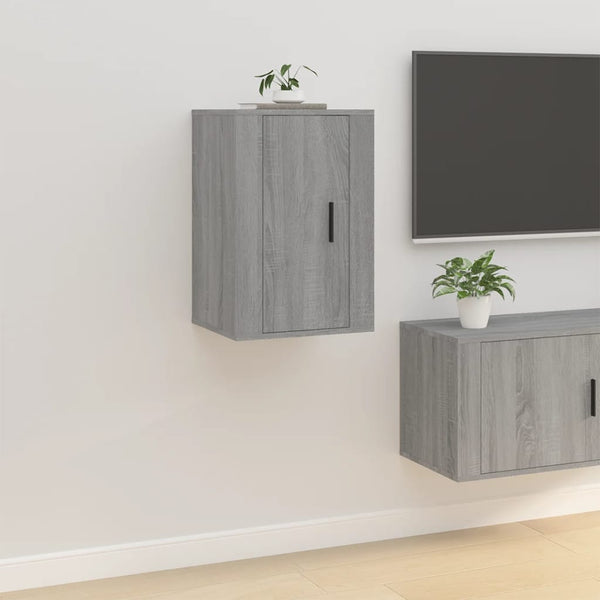 TV-Wandschränke Grau Sonoma 2er-Set