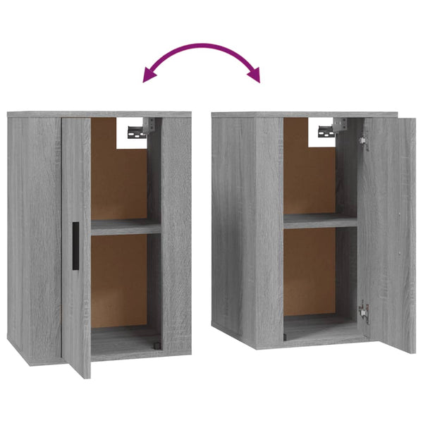 TV-Wandschränke Grau Sonoma 2er-Set
