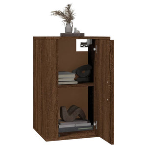 TV-Wandschränke 2er Set Braun Eiche 40x60 cm