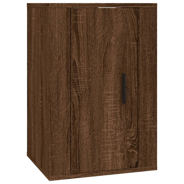 TV-Wandschränke 2er Set Braun Eiche 40x60 cm